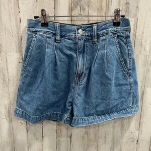Madewell The Harlow Jean Short in Saltzman Wash Womens 24 High Rise Pleated